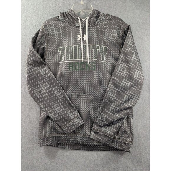 Under Armour Hoodie Mens Size M Gray Trinity Rocks Loose Fit Polyester - Picture 1 of 9